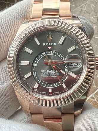  Rolex Sky-Dweller 326935 Sky-Dweller Rose ZB Rhodium Stickers NEU LC 100 Juli 2022 Box + Papiere  