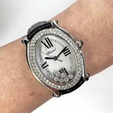 Thumbnail von Chopard Happy Sport 30mm Quartz Steel 7 Floating DIAMONDS ~3TCW Diamond Watch </h1>