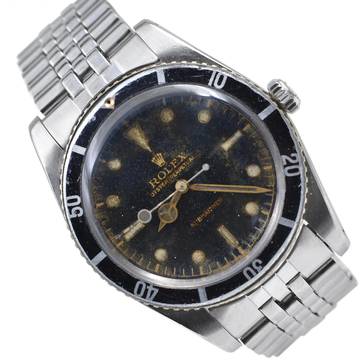  Rolex Submariner (No Date) 6536-1 “James Bond” gilt radium dial Full Set 1957’s </h1> 