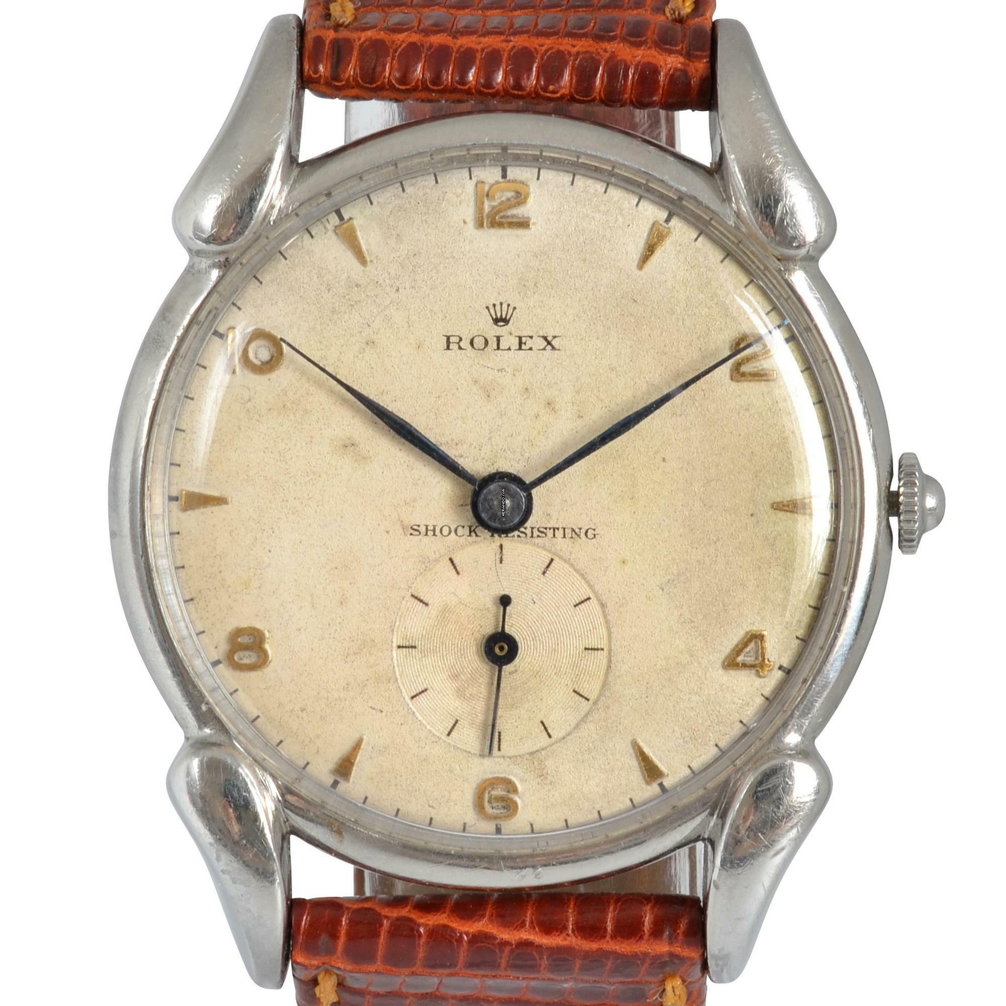 Thumbnail von Rolex Precision 4560 Fancy Lugs Ivory dial 1946's