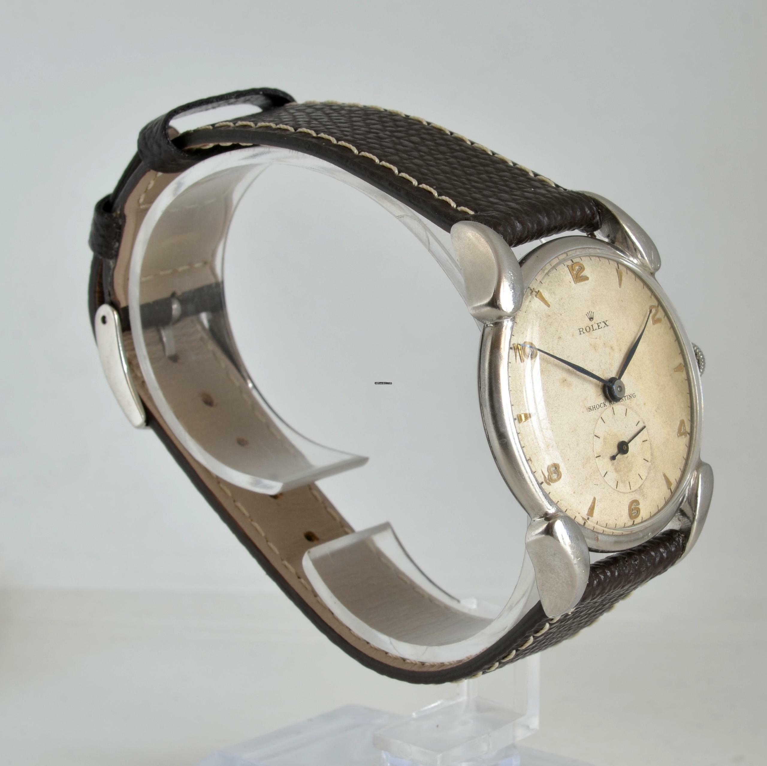 Thumbnail von Rolex Precision 4560 Fancy Lugs Ivory dial 1946's