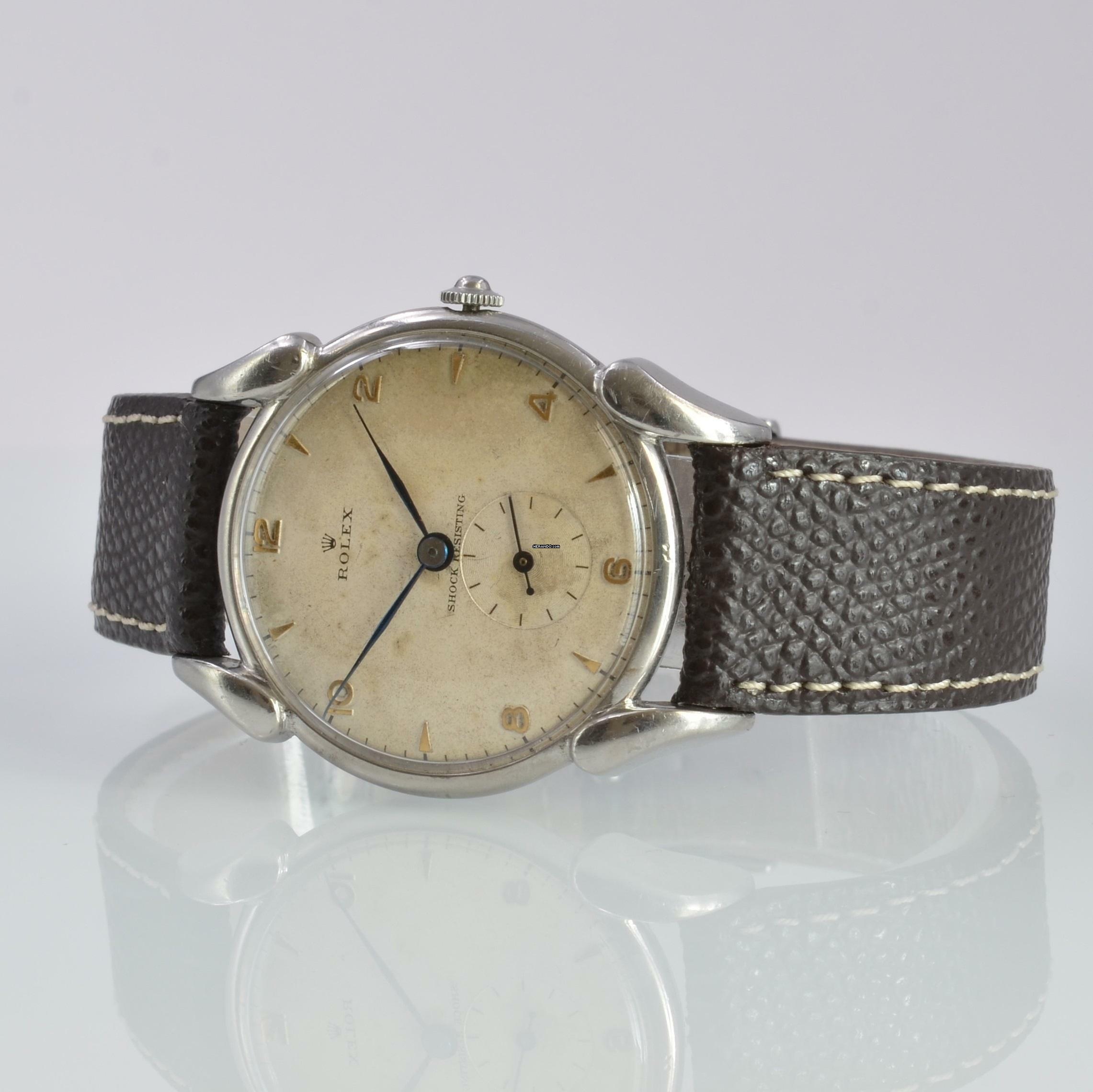 Thumbnail von Rolex Precision 4560 Fancy Lugs Ivory dial 1946's