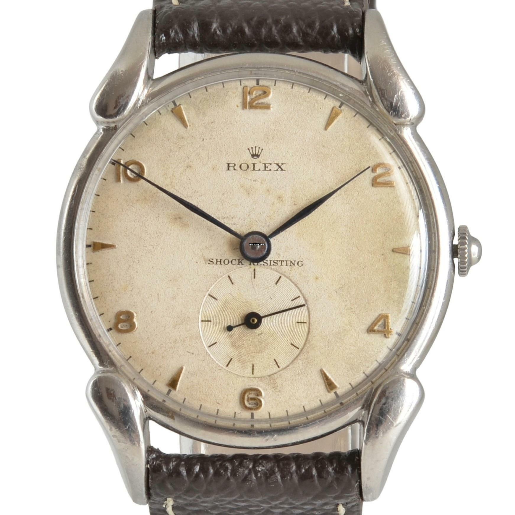 Thumbnail von Rolex Precision 4560 Fancy Lugs Ivory dial 1946's