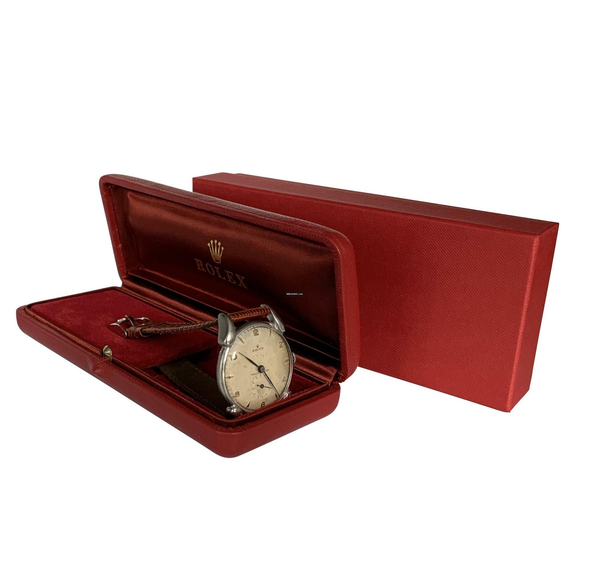 Thumbnail von Rolex Precision 4560 Fancy Lugs Ivory dial 1946's