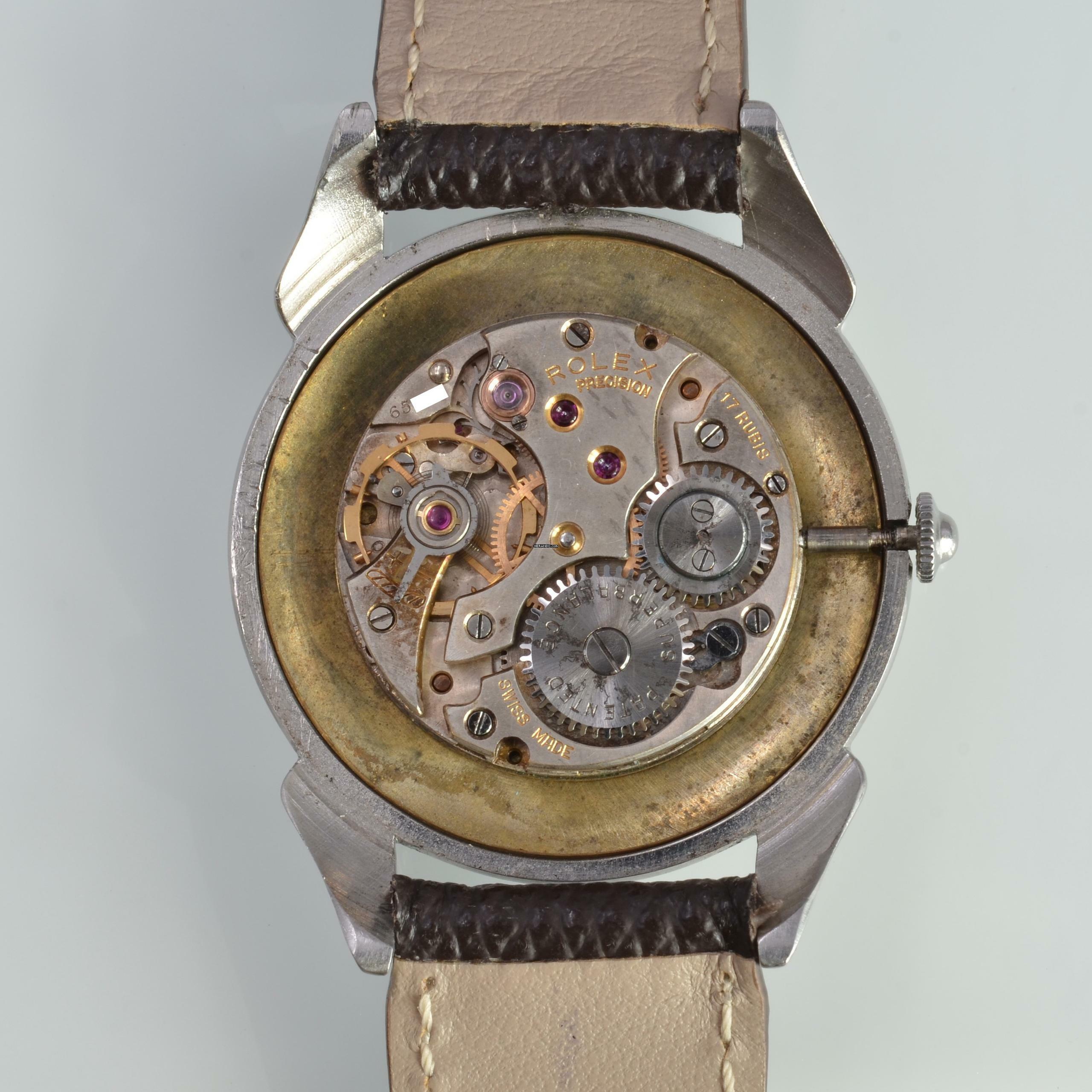 Thumbnail von Rolex Precision 4560 Fancy Lugs Ivory dial 1946's