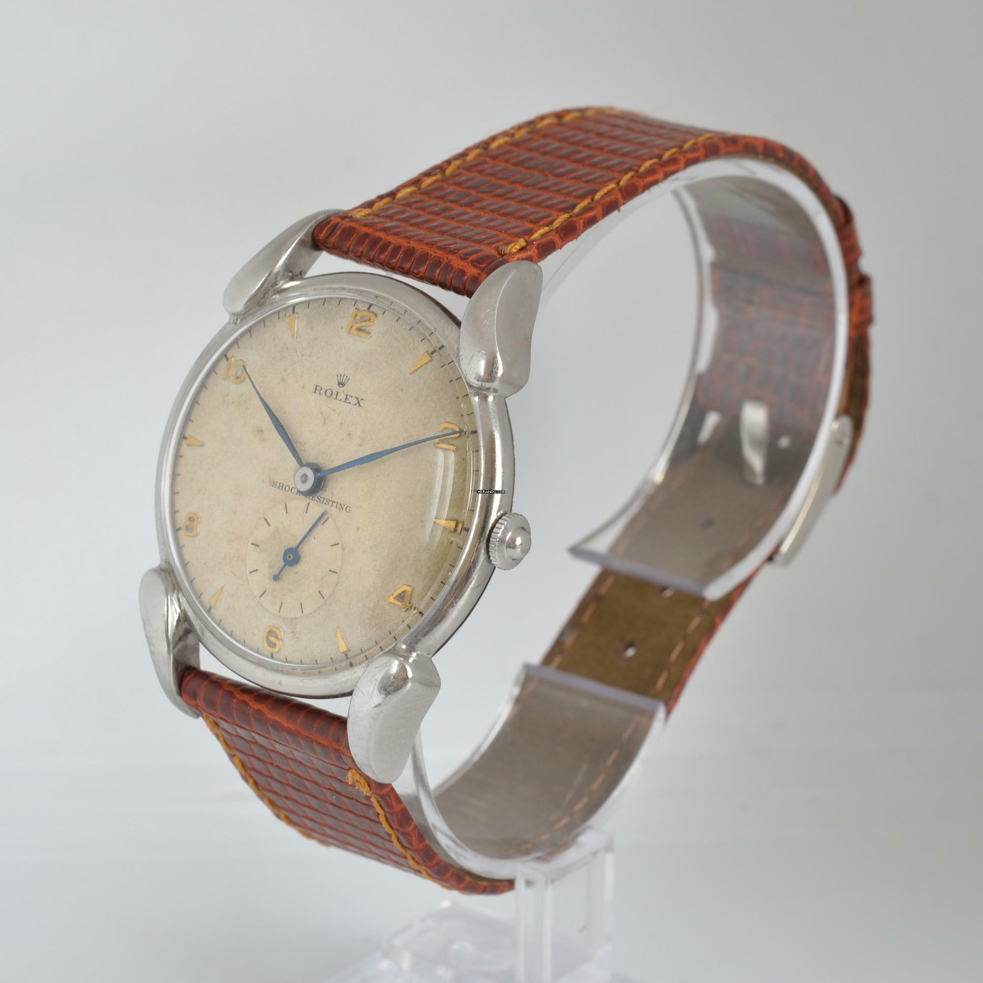 Thumbnail von Rolex Precision 4560 Fancy Lugs Ivory dial 1946's