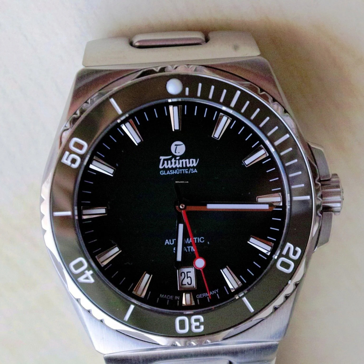  Tutima M2 NEW M2 Seven Seas S green dial FULL SET 