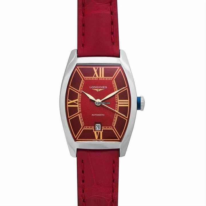  Longines Evidenza L21424092 - Longines evidenza Automatic Red Dial Stainless Steel Ladies Watch </h1> 