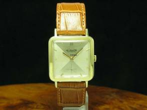 Thumbnail von Jaeger-LeCoultre 14kt 585 Hammerautomatik Automatic Herrenuhr / Kaliber P812 / ~1952 </h1>