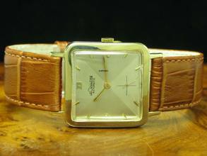 Thumbnail von Jaeger-LeCoultre 14kt 585 Hammerautomatik Automatic Herrenuhr / Kaliber P812 / ~1952 </h1>