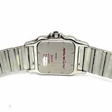 Thumbnail von Cartier Santos Galbée 29mm Quartz Steel 1.57TCW Diamond Watch </h1>