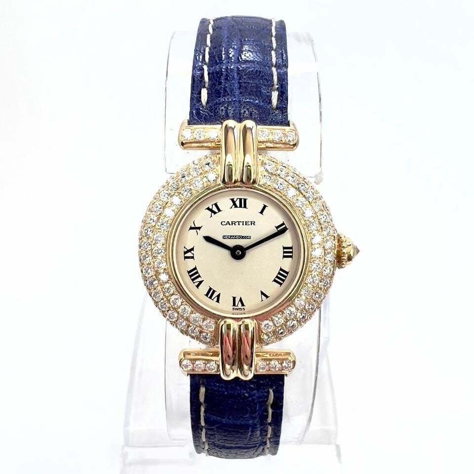  Cartier COLISÉE Solid 18K Yellow Gold 1.67TCW Diamond Watch </h1> 