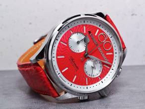 Thumbnail von Alexander Shorokhoff Neva Red Chronograph Limited Edition 100 Pieces optional in Blue and green