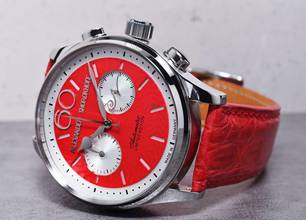 Thumbnail von Alexander Shorokhoff Neva Red Chronograph Limited Edition 100 Pieces optional in Blue and green