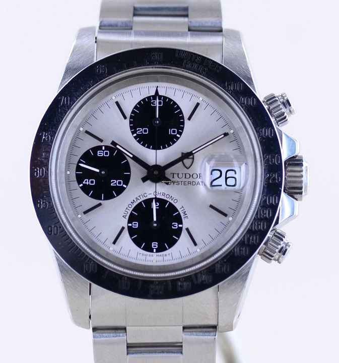  Tudor Oysterdate Big Block 79180 silver Panda Dial Automatic Oysterband Chronograph Top </h1> 