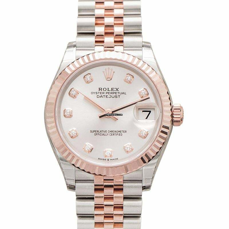 Rolex Datejust 31 278271-0016 - Datejust Automatic Silver Dial Stainless Steel and Everose Gold Ladies Watch </h1>