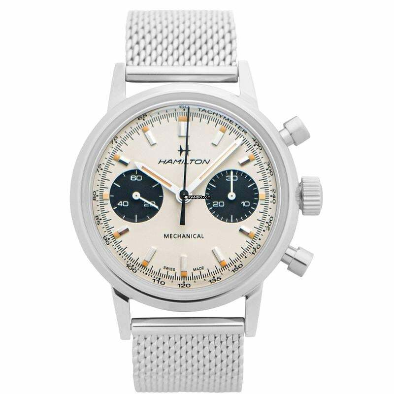 Hamilton Intra-Matic H38429110 - American Classic Intra-Matic Chronograph Manual-winding White Dial Men's Watch </h1>