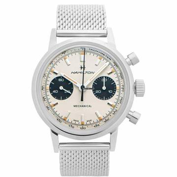  Hamilton Intra-Matic H38429110 - American Classic Intra-Matic Chronograph Manual-winding White Dial Men's Watch </h1> 
