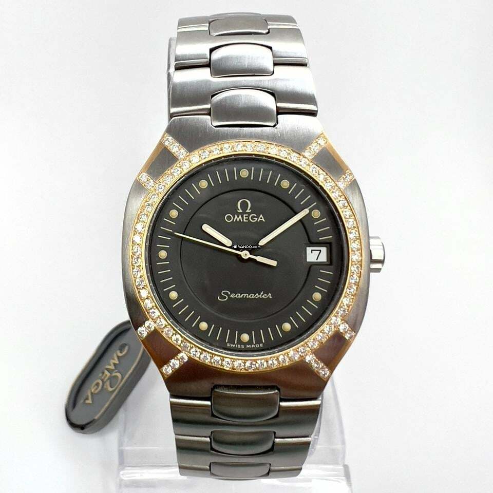 Omega Seamaster POLARIS 2 Tone 31mm 0.58TCW Diamond Watch </h1>