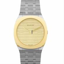 Thumbnail von Gucci YA163502 - 25H Quartz Gold-tone Dial Stainless Steel Ladies Watch </h1>