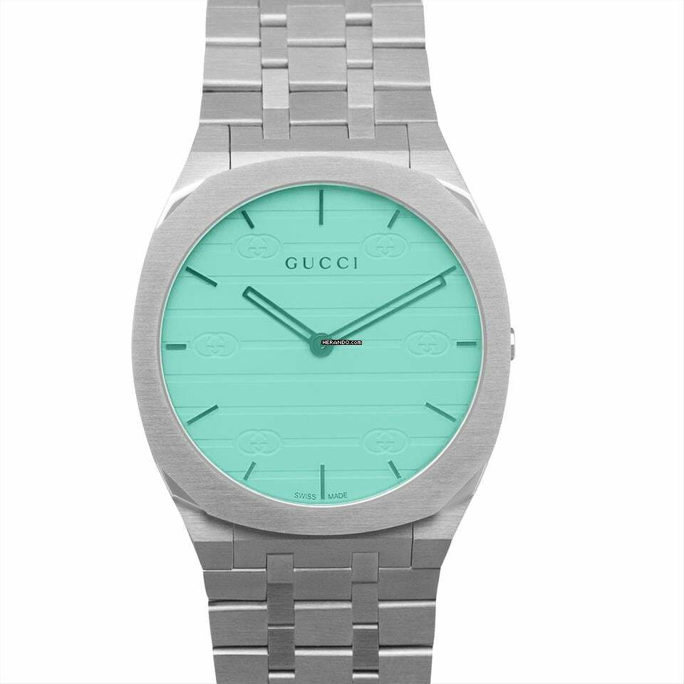  Gucci YA163409 - 25H Quartz White Dial Stainless Steel Ladies Watch </h1> 