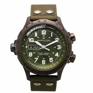  Hamilton H77775960 - Khaki Navy Automatic Green Dial Stainless Steel Men's Watch </h1> 