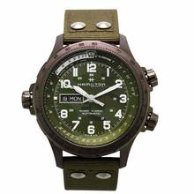 Thumbnail von Hamilton H77775960 - Khaki Navy Automatic Green Dial Stainless Steel Men's Watch </h1>