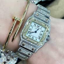 Thumbnail von Cartier Santos Galbée 24mm Quartz ~7TCW Diamond Watch </h1>