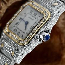 Thumbnail von Cartier Santos Galbée 24mm Quartz ~7TCW Diamond Watch </h1>