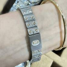 Thumbnail von Cartier Santos Galbée 24mm Quartz ~7TCW Diamond Watch </h1>