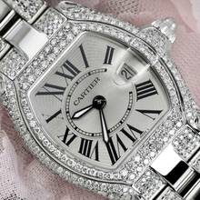 Thumbnail von Cartier Roadster Quartz 31mm Steel ~6TCW Diamond Watch </h1>