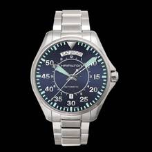 Thumbnail von Hamilton Khaki Pilot Day Date H64615145 - Khaki Aviation Automatic Blue Dial Stainless Steel Men's Watch </h1>
