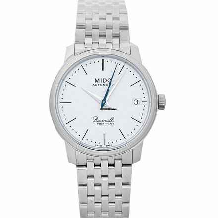  Mido Baroncelli M027.207.11.010.00 - Baroncelli Heritage Lady Automatic White Dial Watch </h1> 