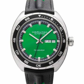  Hamilton Pan Europ H35415761 - American Classic Automatic Green Dial Stainless Steel Men's Watch </h1> 