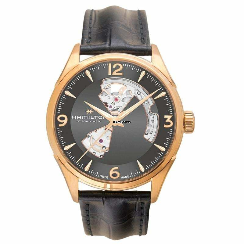 Hamilton Jazzmaster Open Heart H32735731 - Jazzmaster Automatic Black Dial Stainless Steel Men's Watch </h1>