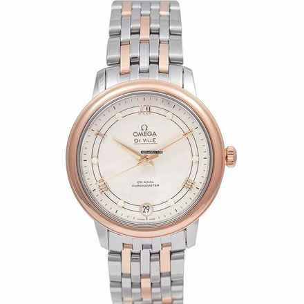  Omega De Ville Prestige 424.20.33.20.52.003 - De Ville Prestige Co-Axial 32.7 mm Automatic Silver Dial Red Gold La </h1> 