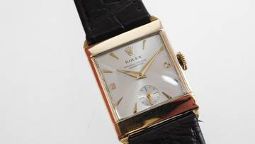 Thumbnail von Rolex Tank Squared Chronometer massiv Gelbgold Kaliber 1200 small second </h1>