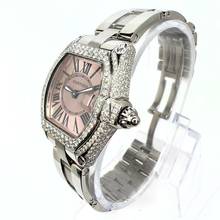 Thumbnail von Cartier Roadster Quartz Steel 31mm Pink Dial 3.20TCW DIAMOND Watch </h1>