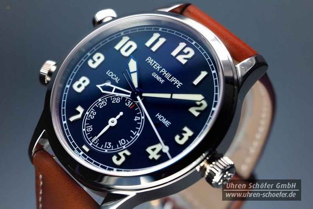 PATEK PHILIPPE CALATRAVA PILOT TRAVEL TIME Weißgold