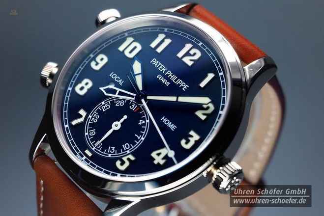 PATEK PHILIPPE CALATRAVA PILOT TRAVEL TIME Weißgold