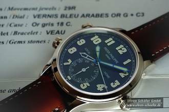 Thumbnail von PATEK PHILIPPE CALATRAVA PILOT TRAVEL TIME Weißgold