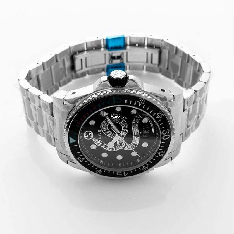 Thumbnail von Gucci Dive YA136218 - Dive Quartz Black Dial Men's Watch </h1>