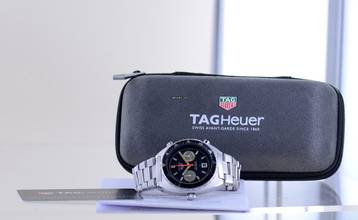 Thumbnail von TAG Heuer Autavia Orange Boy Chronograph Vintage Automatic Cal 12 Klassiker rar </h1>
