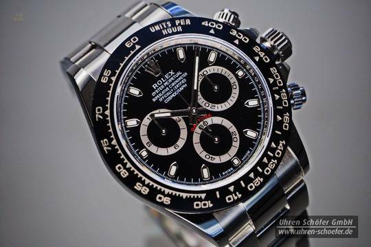 ROLEX COSMOGRAPH DAYTONA "NEGRO" in Edelstahl