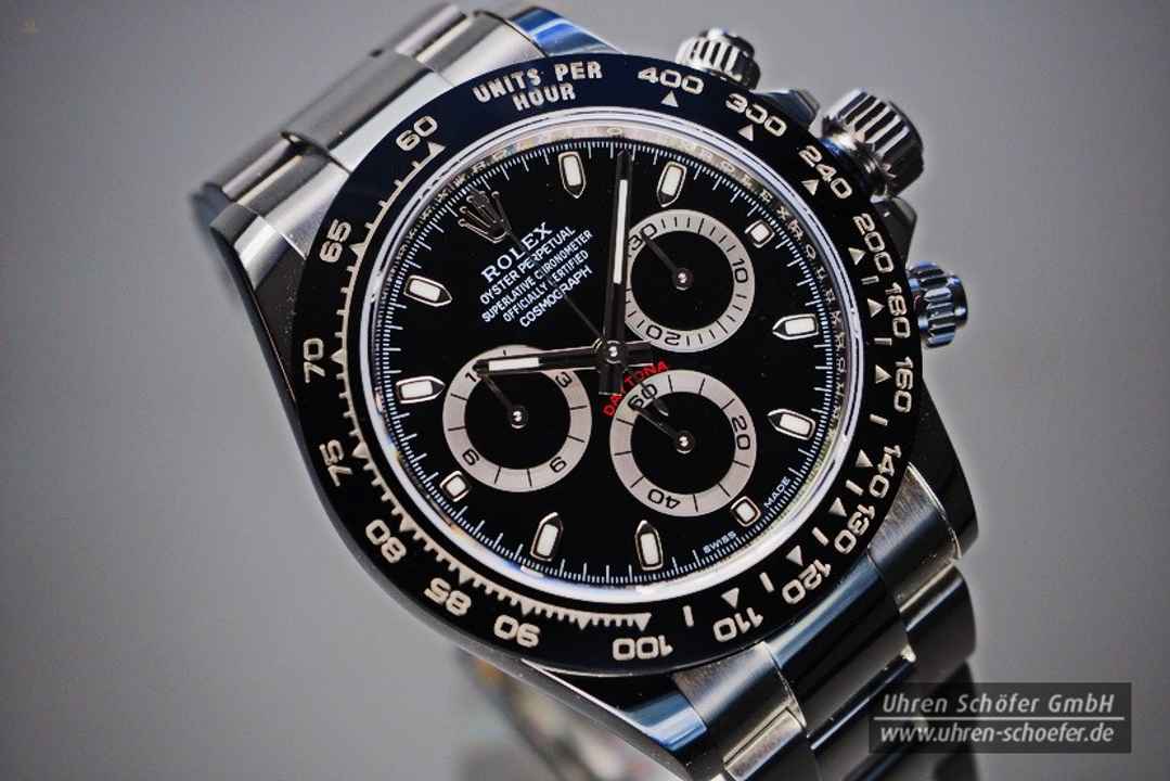 ROLEX COSMOGRAPH DAYTONA "NEGRO" in Edelstahl