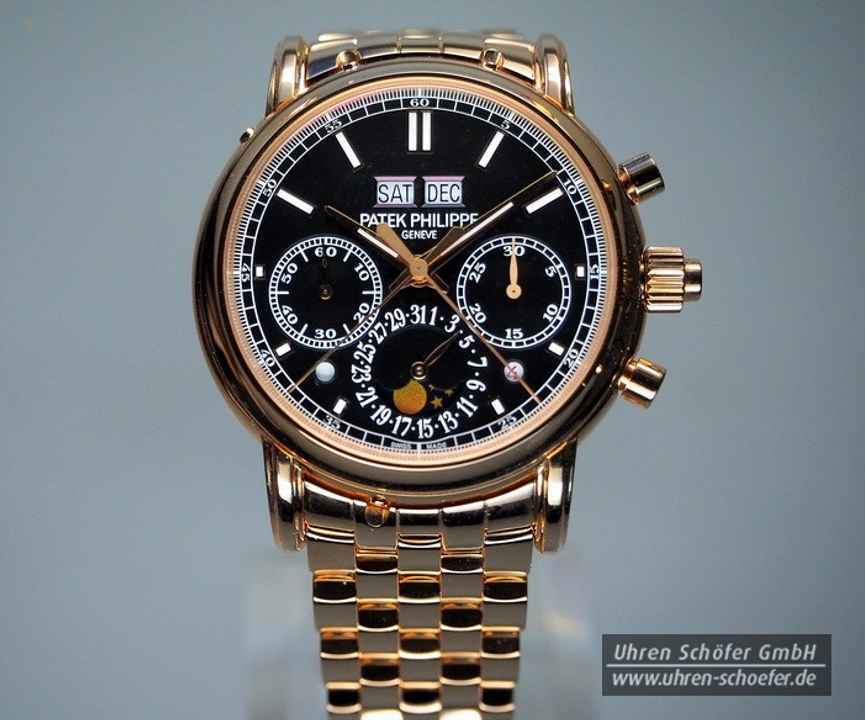 PATEK PHILIPPE Schleppzeiger-Chronograph & Ewiger Kalender