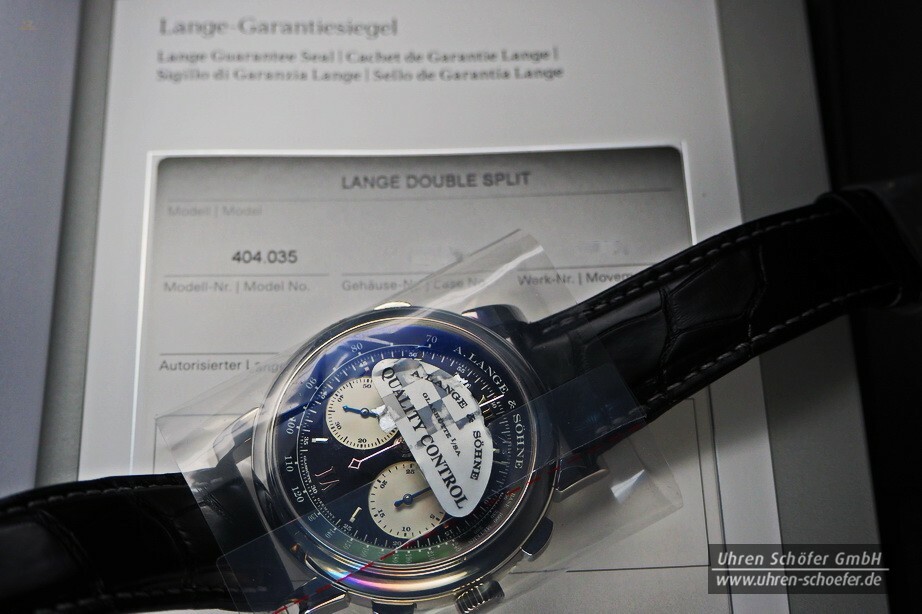 A.LANGE & SÖHNE  "DOUBLE SPLIT" Chrono in Platin