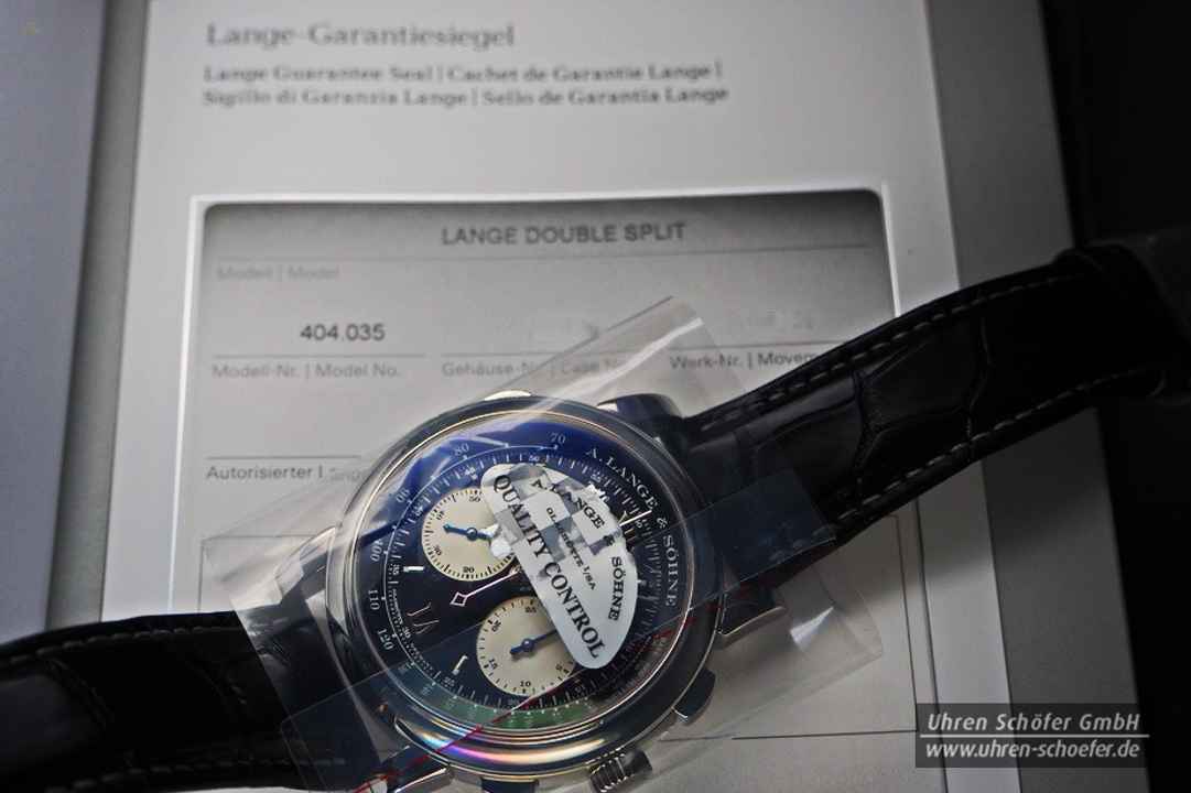 A.LANGE & SÖHNE  "DOUBLE SPLIT" Chrono in Platin