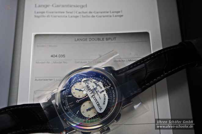 A.LANGE & SÖHNE  "DOUBLE SPLIT" Chrono in Platin