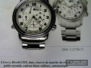 Thumbnail von BLANCPAIN LÉMAN Réveil GMT Date in Edelstahl